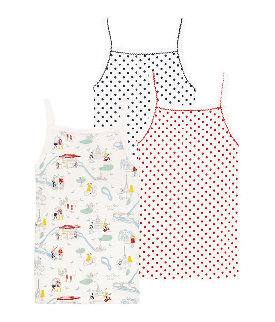Little girl's strap vest trio variante 1