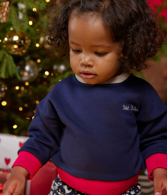 Babies' Fleece Sweatshirt SMOKING blue