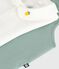 Newborn babies' set with dungarees and a body embroidered in plain cotton PAUL green