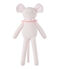Mouse comfort object in milleraies stripes VIENNE pink/ECUME CN white