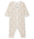 Baby Girls' Footless Ribbed Sleepsuit
