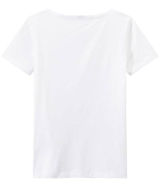 BOAT NECK women's fine jersey tee ECUME white