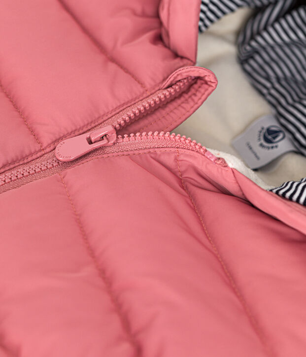 Babies' Fleece Lined Puffer Jacket pink
