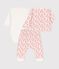 Babies' Organic Cotton Hawaii Print 3-Piece Set MARSHMALLOW white/PAPAYE