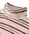 Petit Bateau & Ines de la Fressange Paris girls' turtleneck undershirt COQUILLE beige/MULTICO white