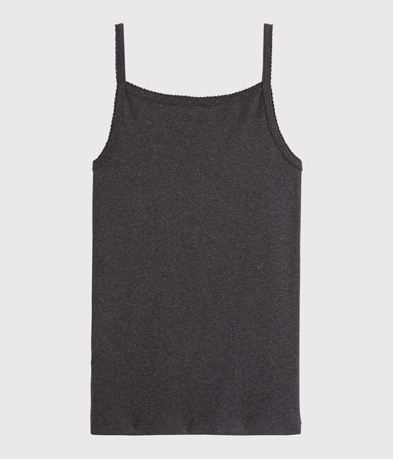 Women's Iconic Strappy Cotton Top CITY CHINE grey