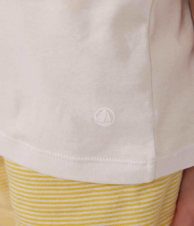 Children's Unisex Petit Bateau X Snoopy Cotton Playsuit white/multicolor