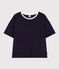 Women's Boxy Cotton Terry T-Shirt SMOKING blue