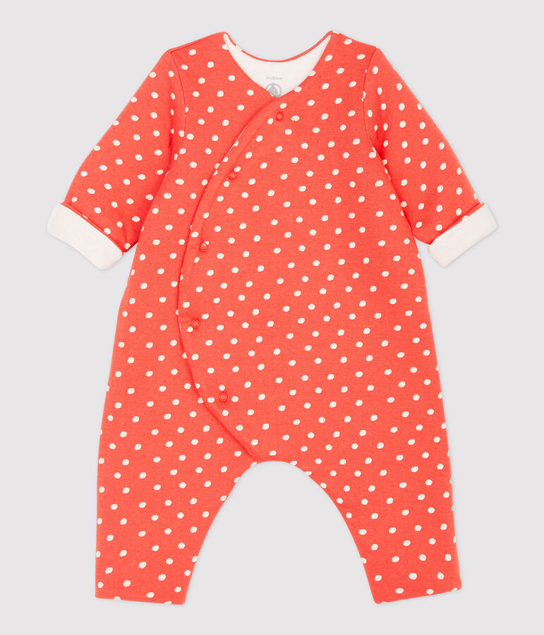 Babies' Spotted Organic Cotton Jumpsuit OURSIN /ECUME