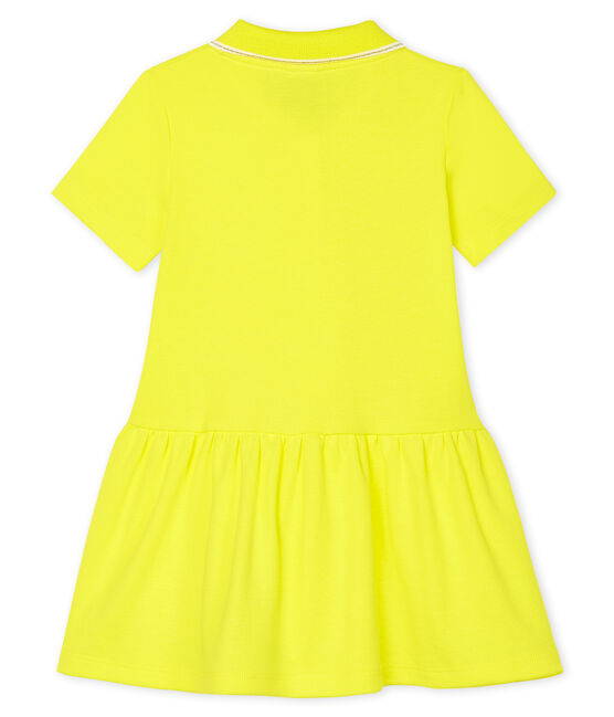 Baby Girls' Polo Shirt Dress EBLOUIS yellow