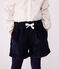 Children's plain corduroy shorts SMOKING blue