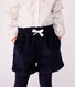Children's plain corduroy shorts