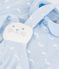 Babies' whale print jumpsuit and comforter gift set blue/white