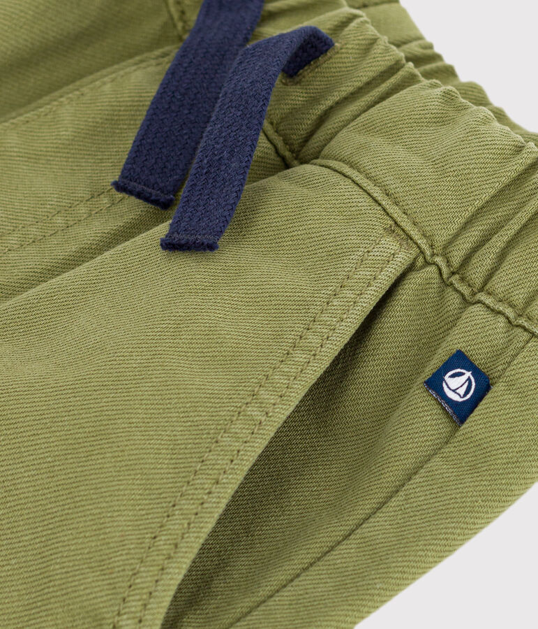 Children's denim trousers green