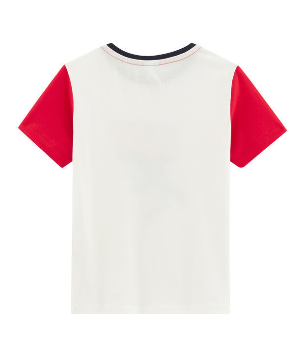 Boys' T-Shirt white/red