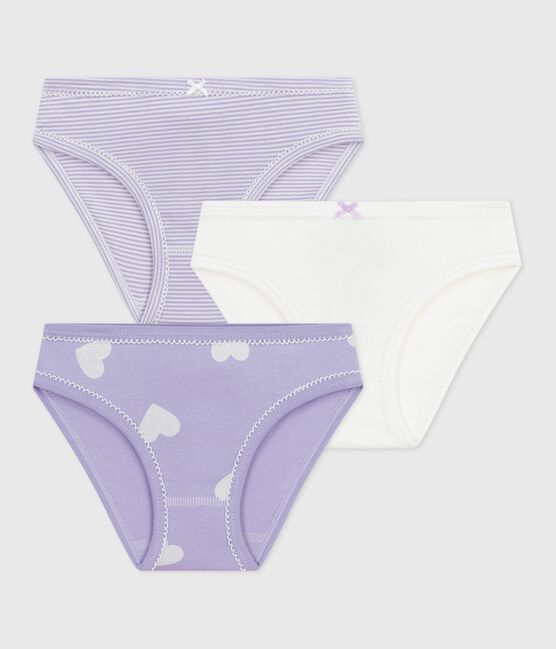 Pack of children's heart-print cotton pants variante 1