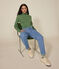 Women's The Iconic rollneck cotton T-shirt PALMERAIE green