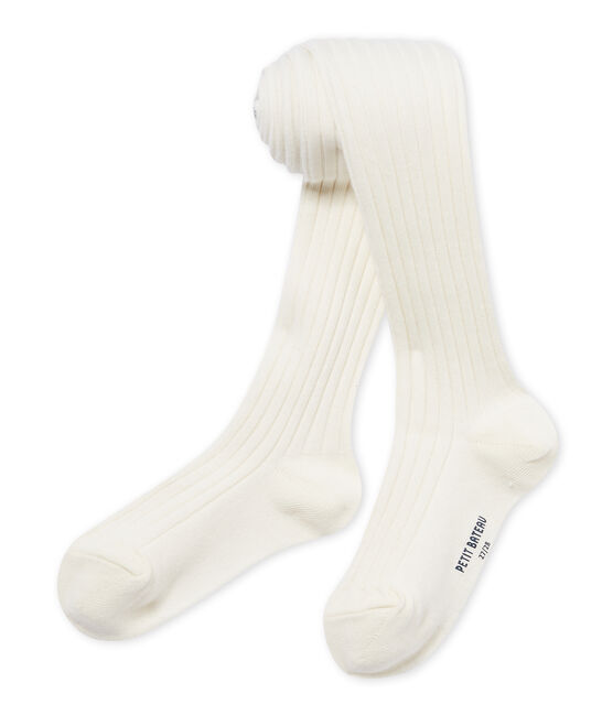 Collant fille COQUILLE beige