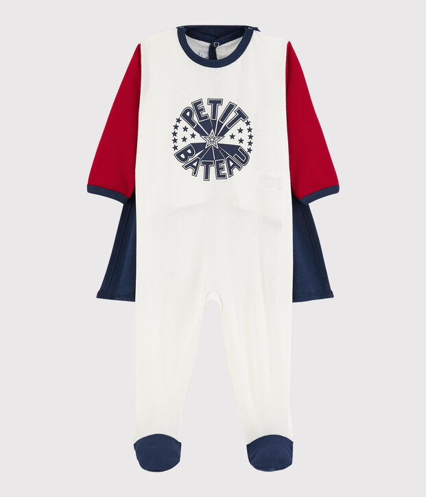 Super Babies' Cotton Fancy Dress Sleepsuit red/white