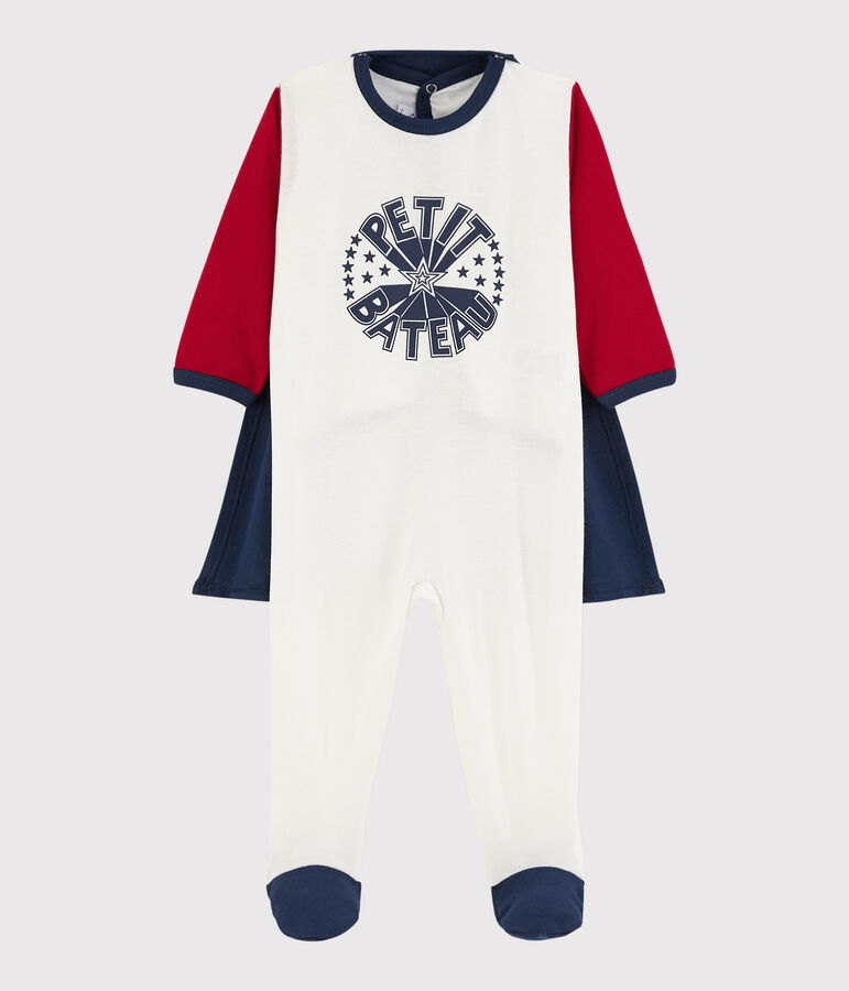 Super Babies' Cotton Fancy Dress Sleepsuit TERKUIT red/MARSHMALLOW white