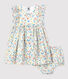 Babies' Poplin Floral Print Dress and Bloomers