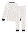 Boys' Velour Pyjamas MARSHMALLOW white/MULTICO white