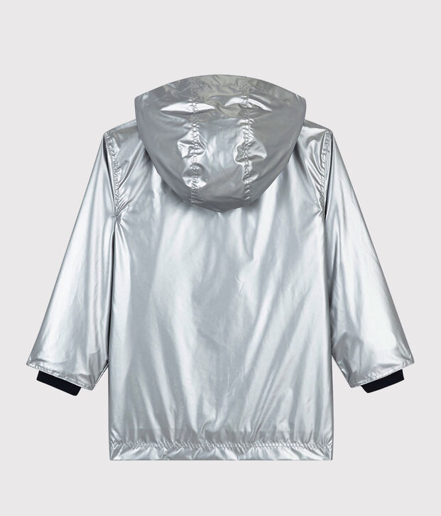 Girls/Boys' Silver Raincoat grey