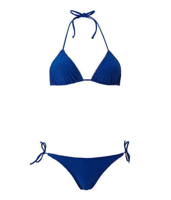 Women's plain bikini PERSE blue