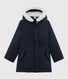 Girls' Coated Cotton Parka