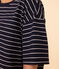 Women's Boxy Cotton T-Shirt SMOKING blue/MARSHMALLOW white