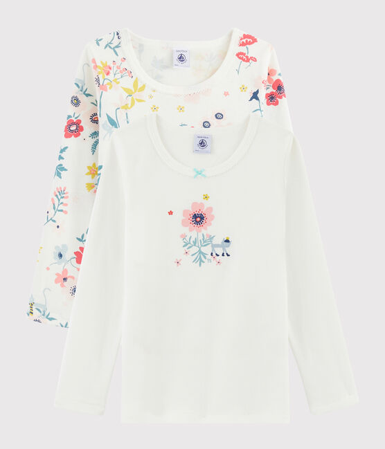 Girls' Long-sleeved Floral Print T-Shirt - 2-Piece Set variante 1
