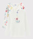 Girls' Long-sleeved Floral Print T-Shirt - 2-Piece Set