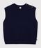 Women's sleeveless wool and cotton knit jumper. SMOKING