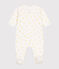Babies' Cotton Pyjamas MARSHMALLOW white/ORGE