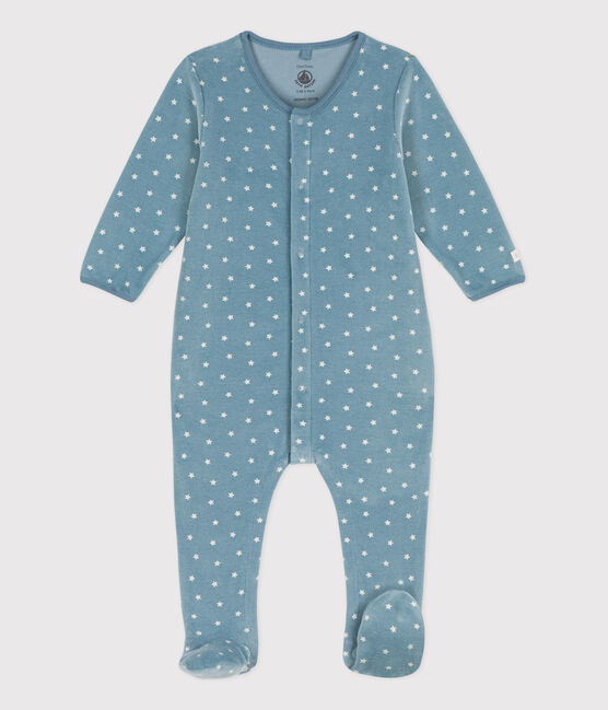 Babies' Patterned Velour Sleepsuit ROVER /AVALANCHE