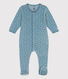 Babies' Patterned Velour Sleepsuit