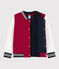 Children's Unisex Fleece Baseball Jacket red/white