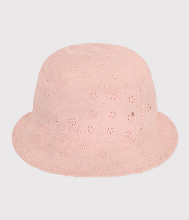 Girls' Pink English embroidery Bucket Hat pink