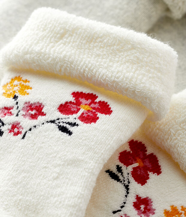 Pack of 2 pairs of baby socks multicolor