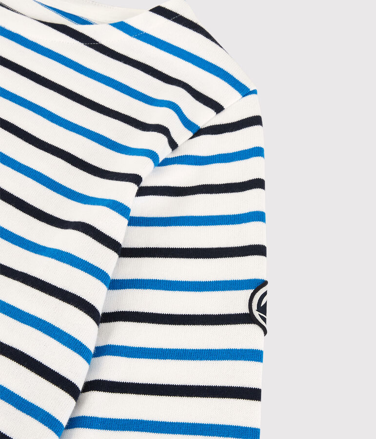 Women's Breton Cotton Top MARSHMALLOW white/SMOKING /RUISSEAU