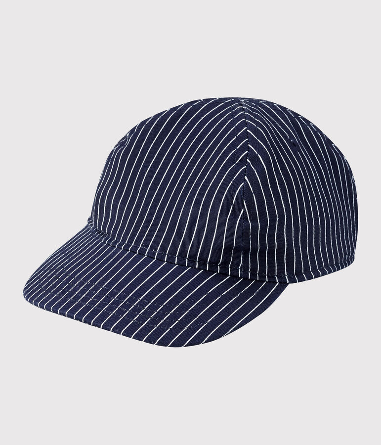 Unisex cap for babies blue/white