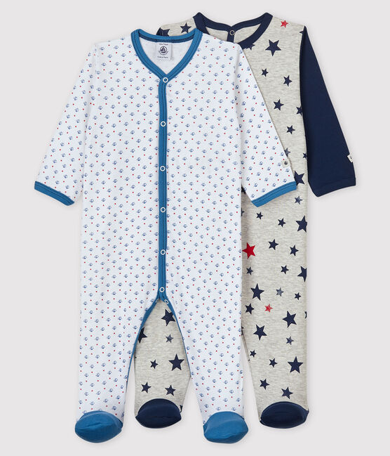 Baby Boys' Ribbed Sleepsuit - 2-Pack variante 1