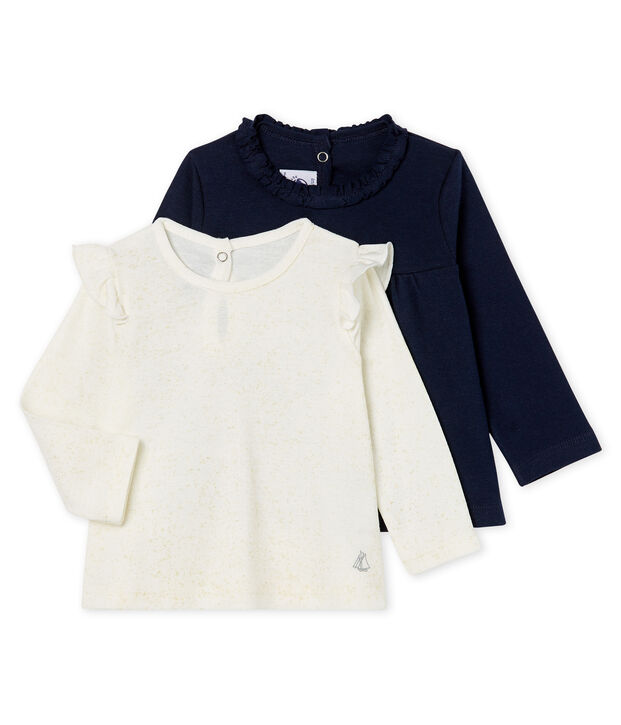 Baby Girls' Long-sleeved T-Shirt - 2-Piece Set multicolor