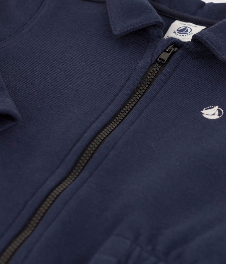 Babies' Thick Jersey Playsuit blue