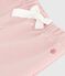 Babies' plain cotton trousers JOLI pink