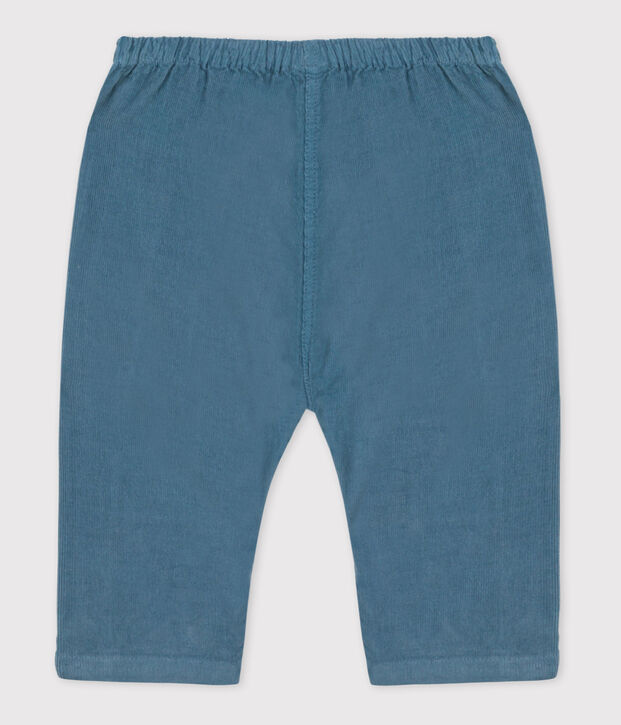Babies' Fine Velour Trousers blue