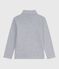 Children's plain cotton rollneck top FUMEE CHINE grey