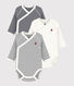 Babies' Long-Sleeved Bodysuit - 3-Pack