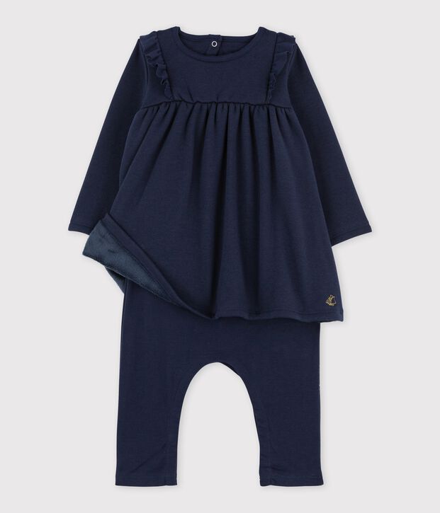 Baby Girls' Velour Knit Dress/Leggings SMOKING