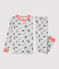 Boys' Snugfit Paris Print Organic Cotton Pyjamas BELUGA grey/MULTICO white